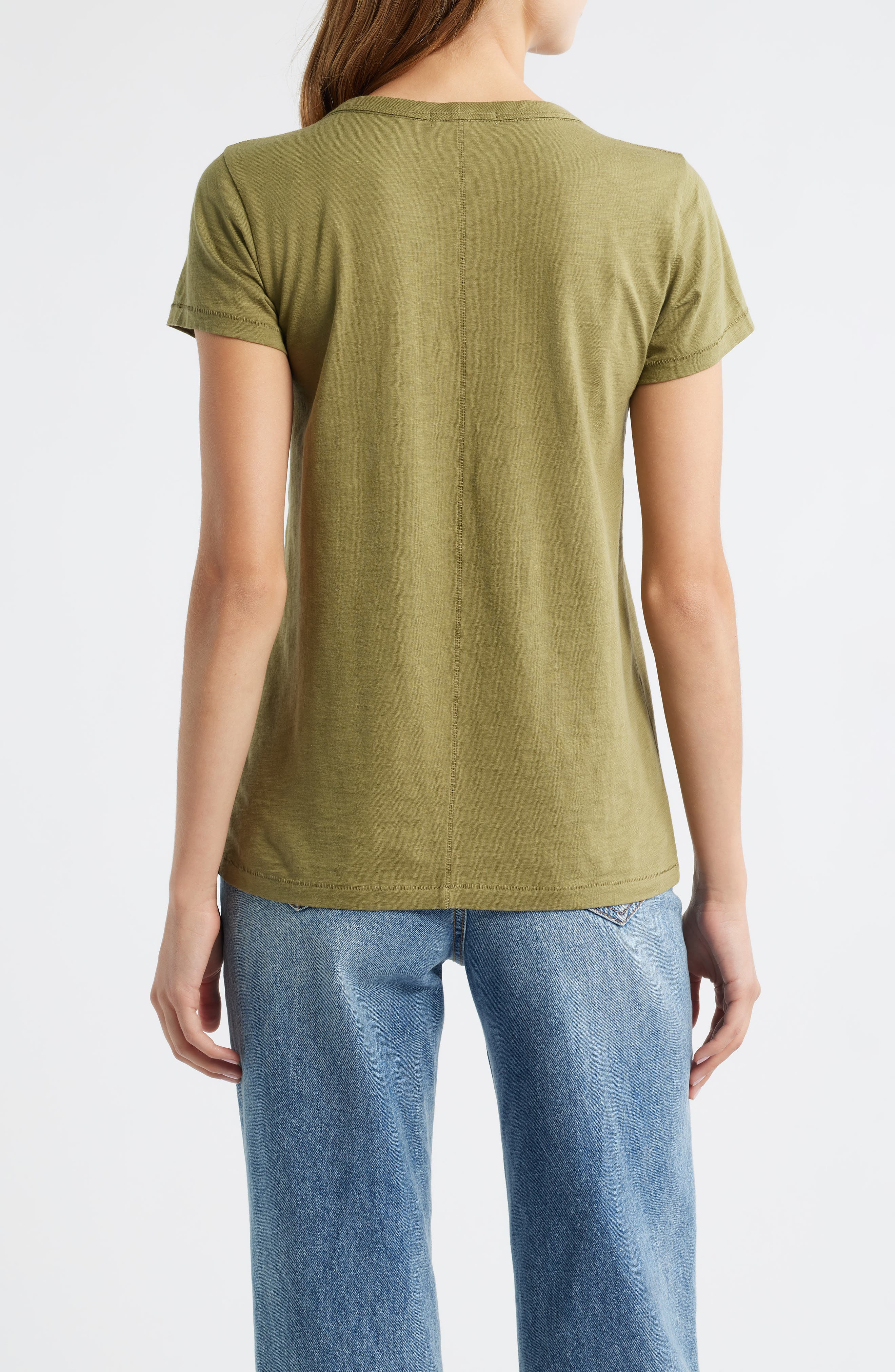 rag & bone The Slub Cotton T-Shirt in Olive at Nordstrom - 2