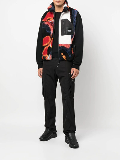 Ambush faux-shearling graphic-print gilet outlook