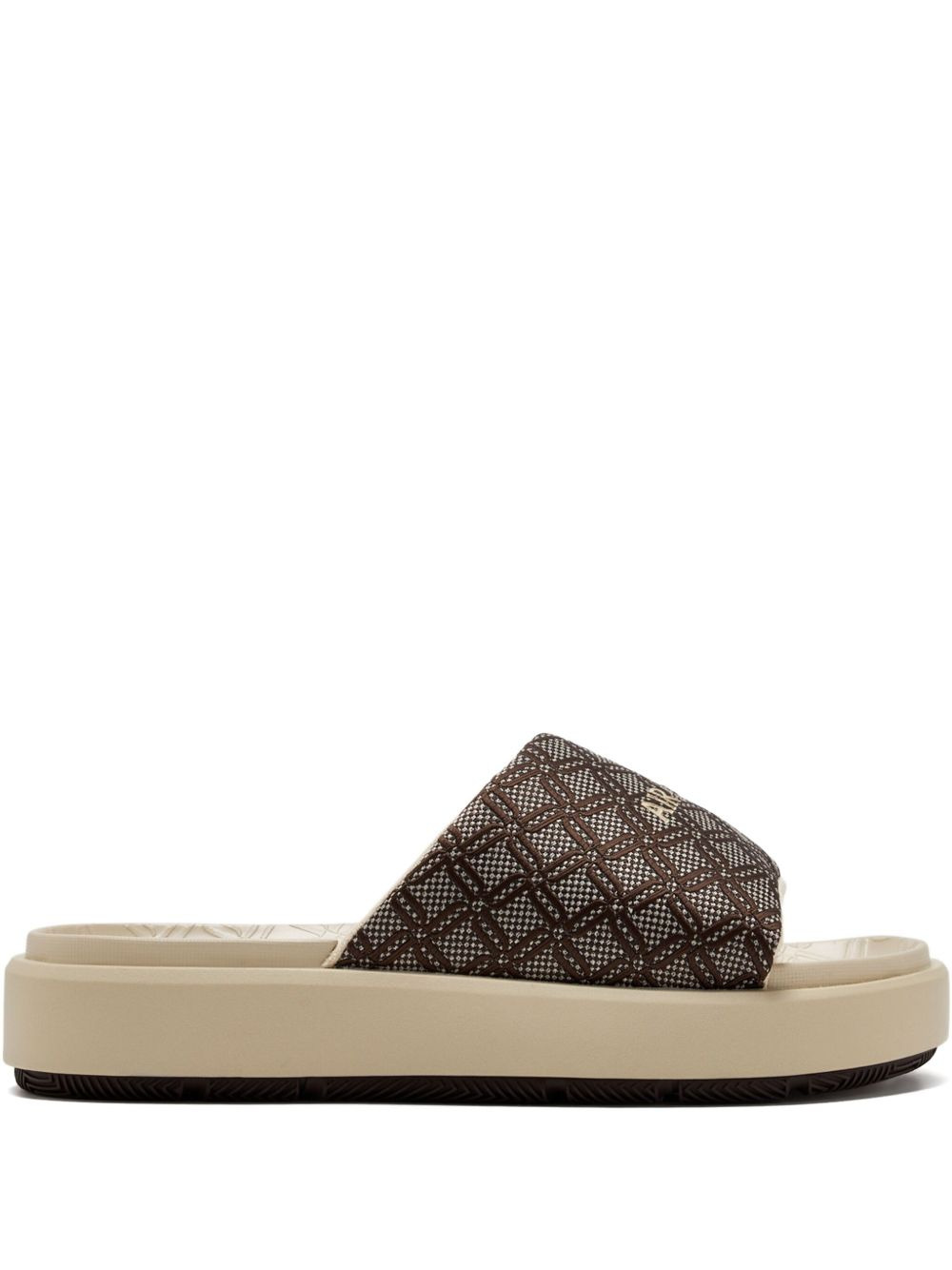 monogram-pattern slides - 1