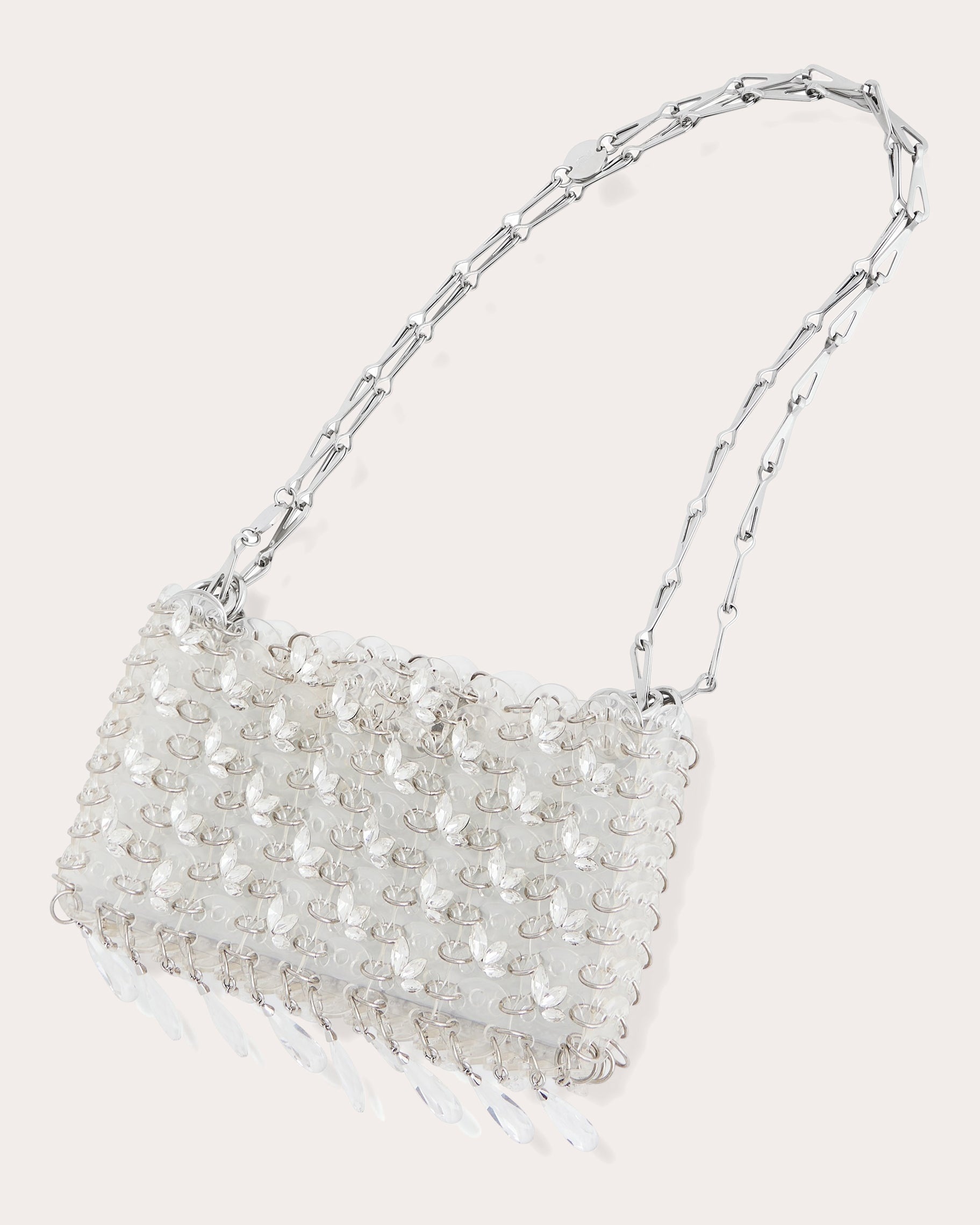 1969 Nano Fringed Crystal Embellished Shoulder Bag - 3