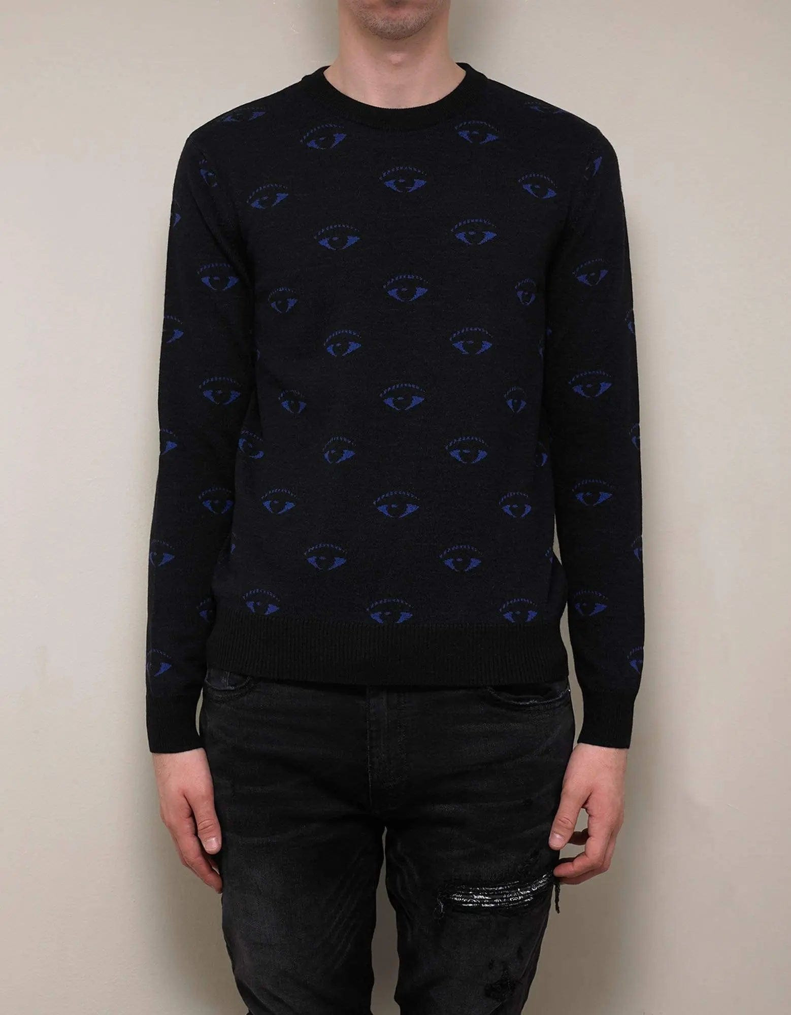 Kenzo Black Eye Monogram Wool-Blend Sweater - 3