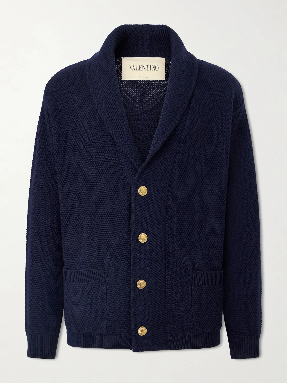 Knit Wool Cardigan - 1