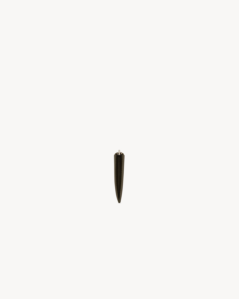 로고 인쇄 Pebble-Grain 가죽 Zipped 카드 홀더 3