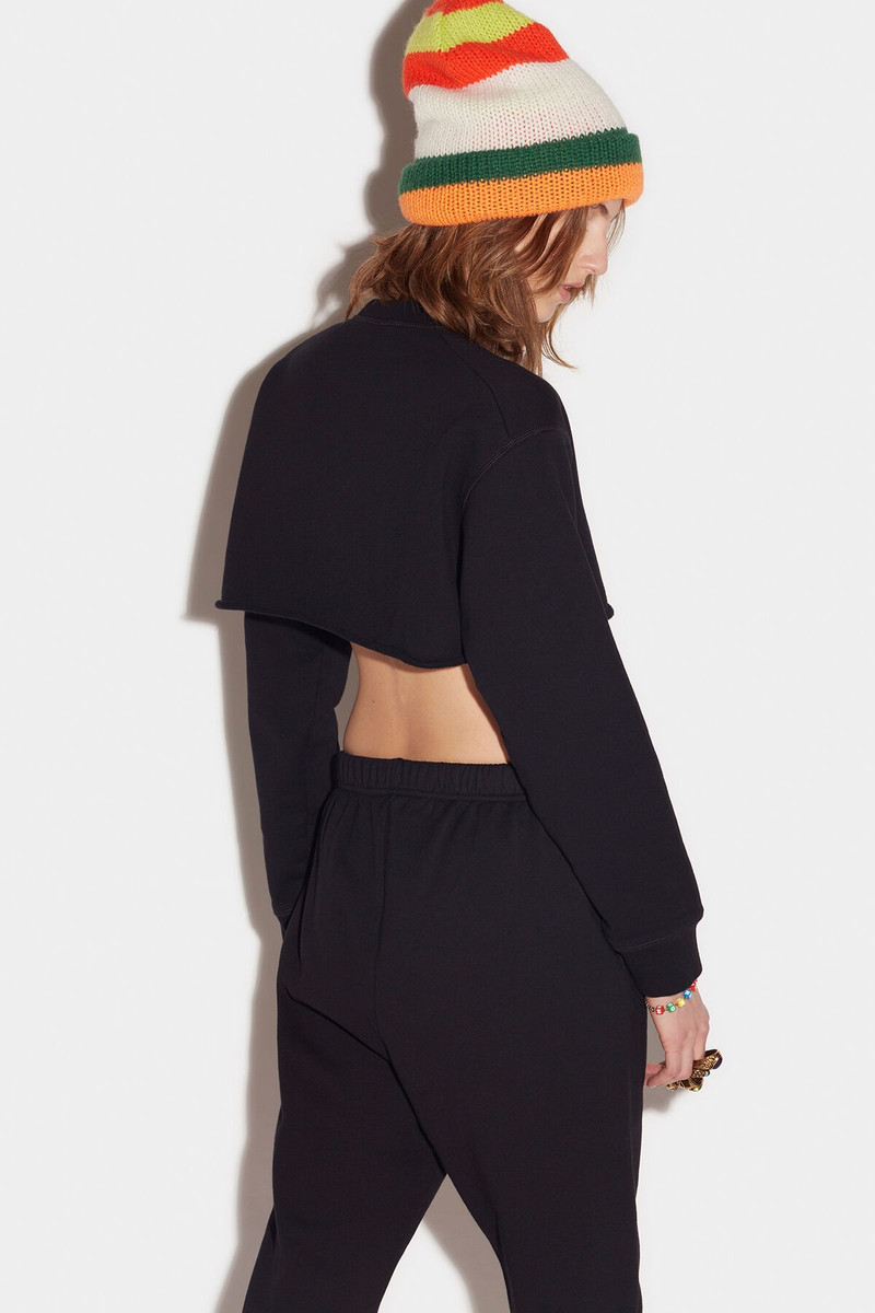 DSQUARED2 BE ICON COOL CROPPED SWEATER outlook