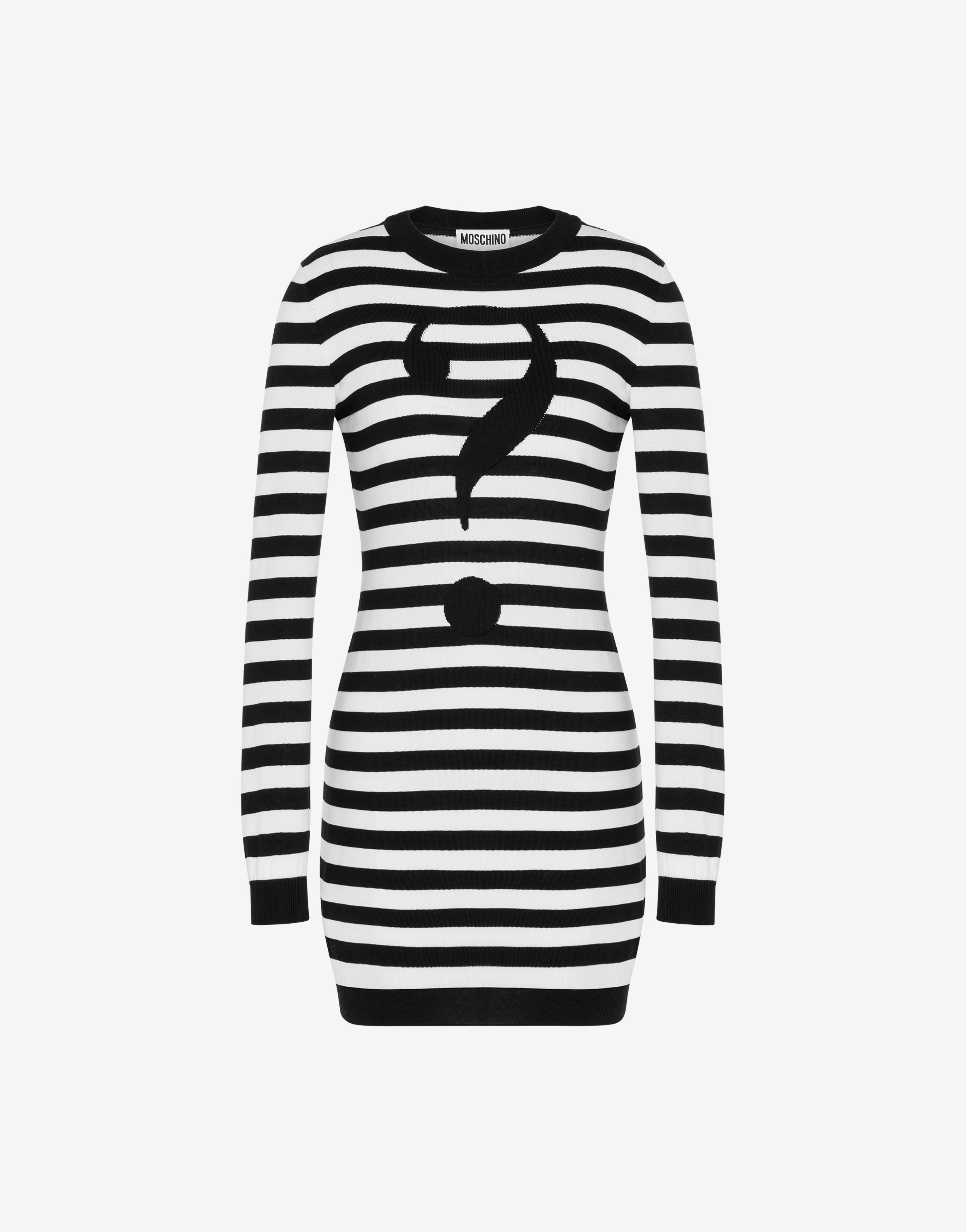 HOUSE SYMBOLS !? STRIPED KNIT DRESS - 1