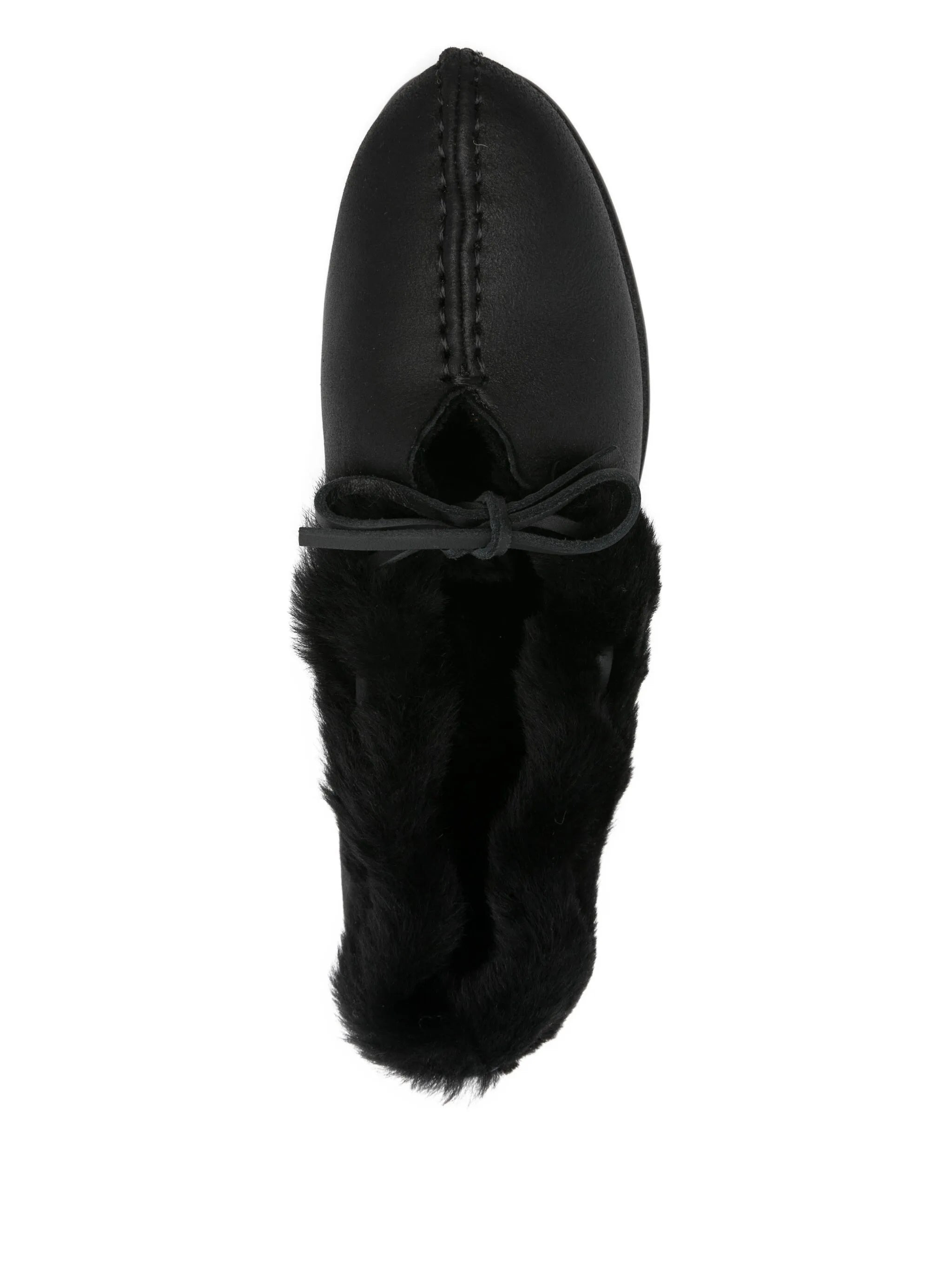 Hereu Fur-trimmed Leather Loafers - 2
