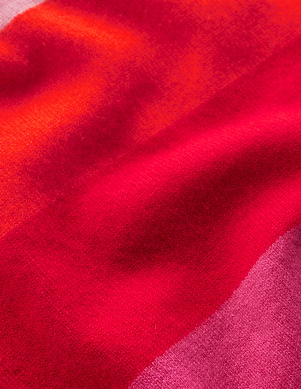 Eva Cashmere Vest-Pink/ Orange Stripe - 1