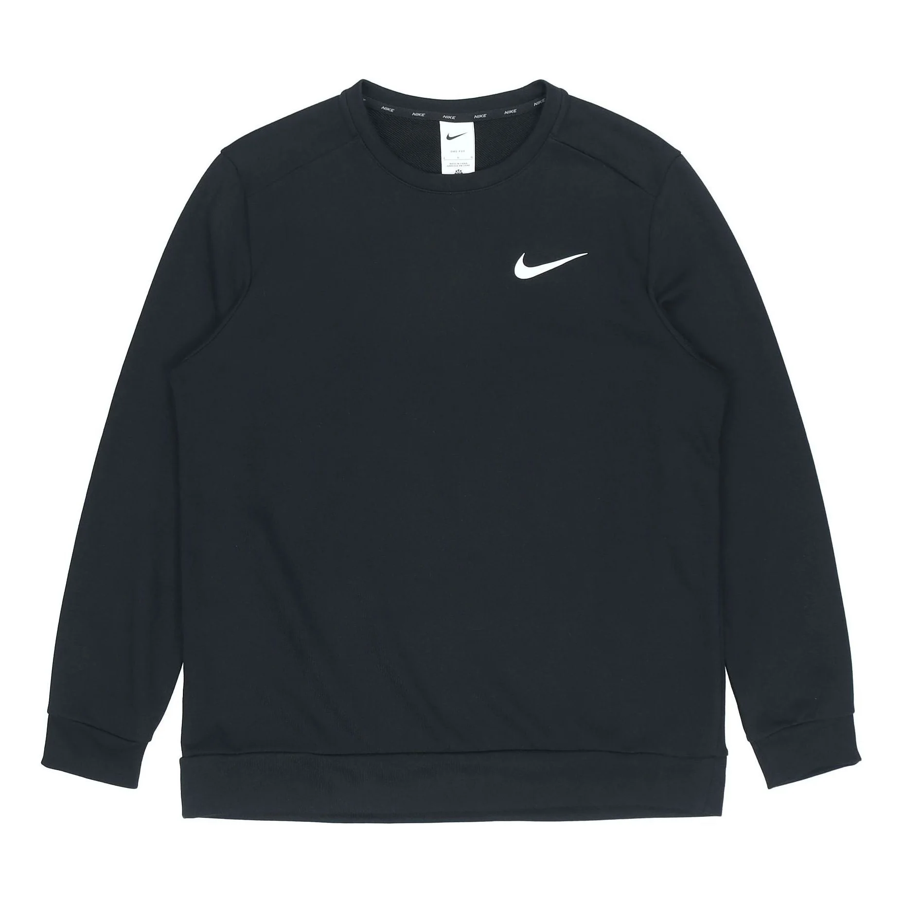 Nike Df Ls Crw Casual Sports Knit Pullover Black CZ7396-010 - 1