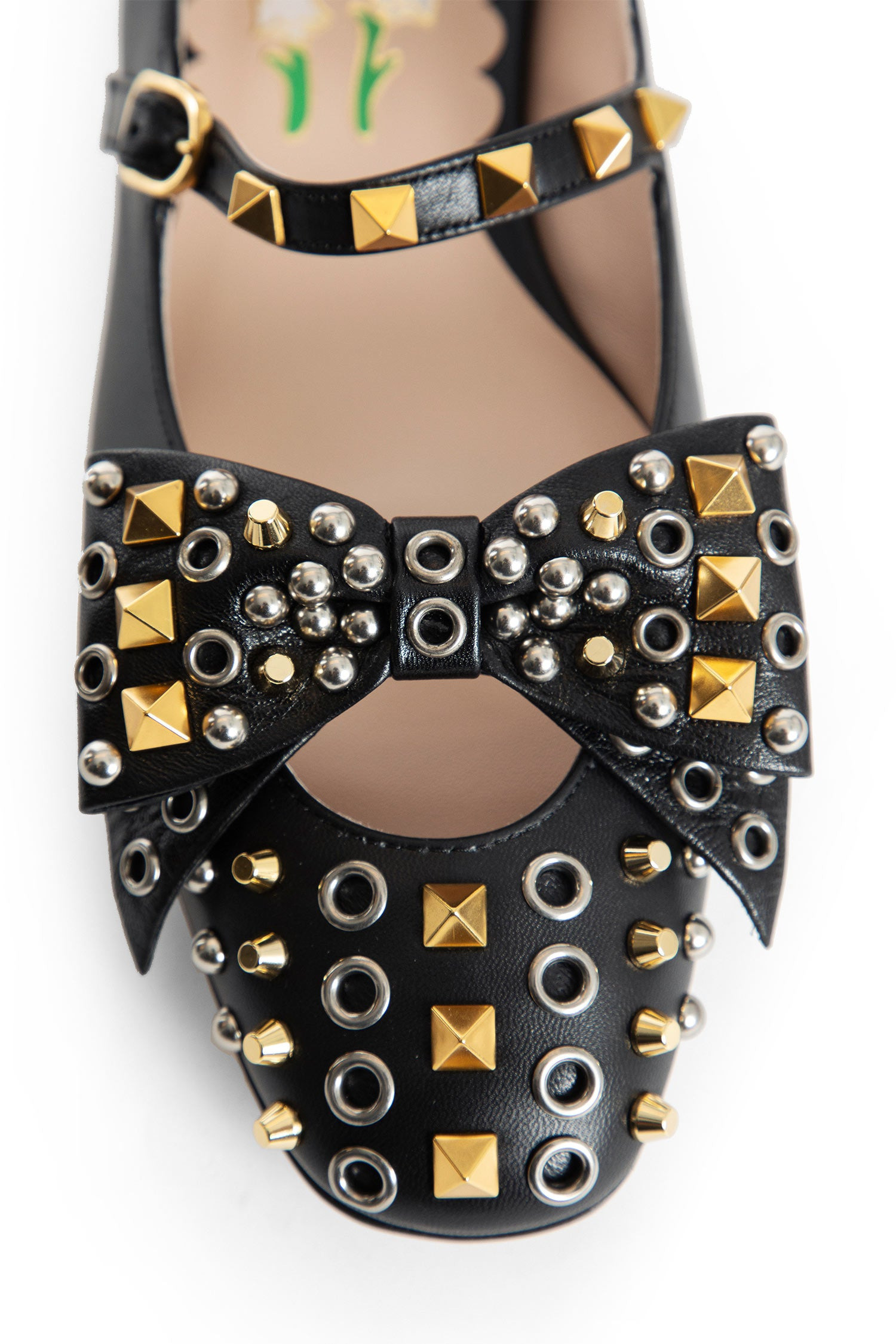 Mary-Jane-Bowow-Ballerinas-With-Studs - 5