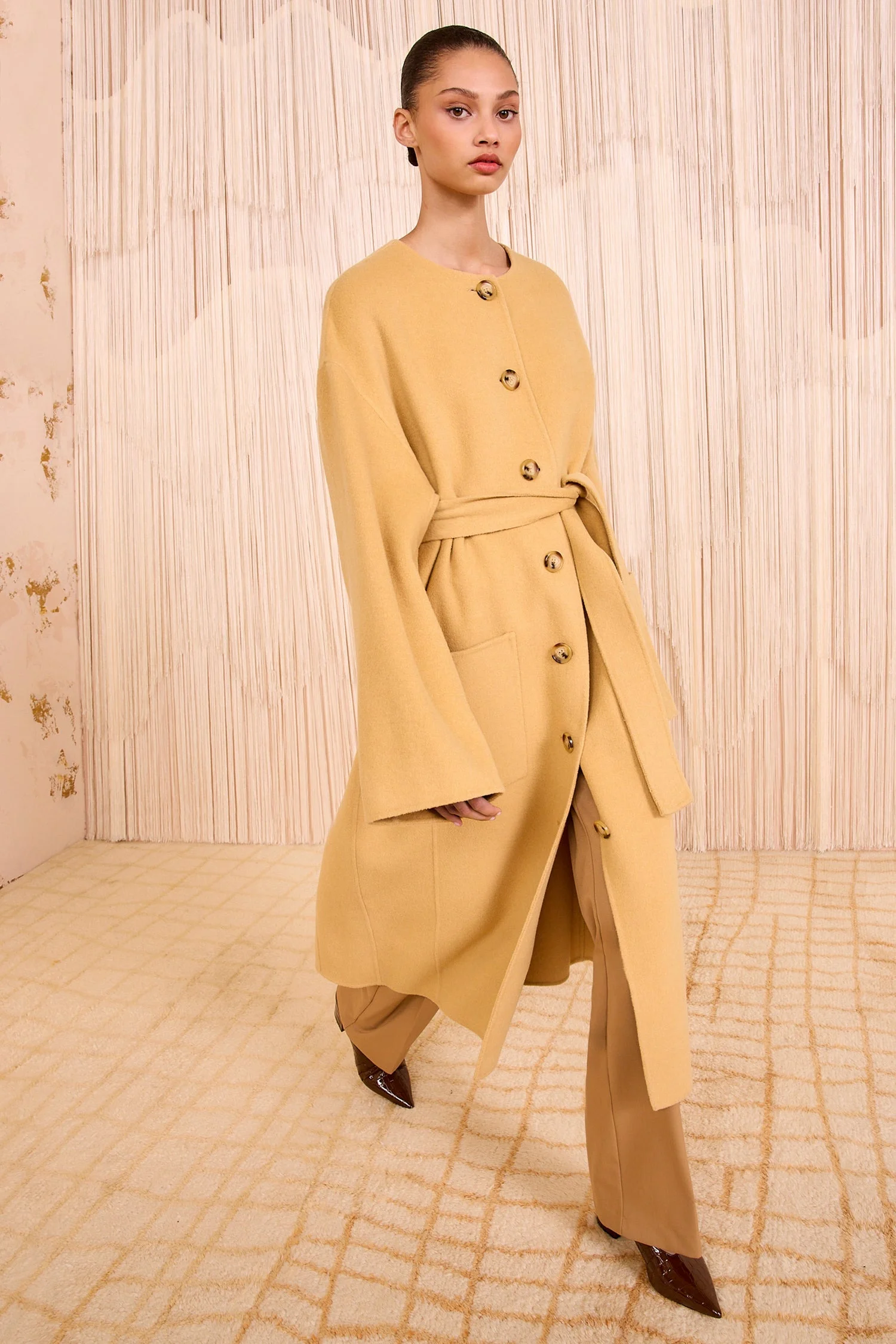 Fernanda Double Faced Wool Oversized Coat - 1