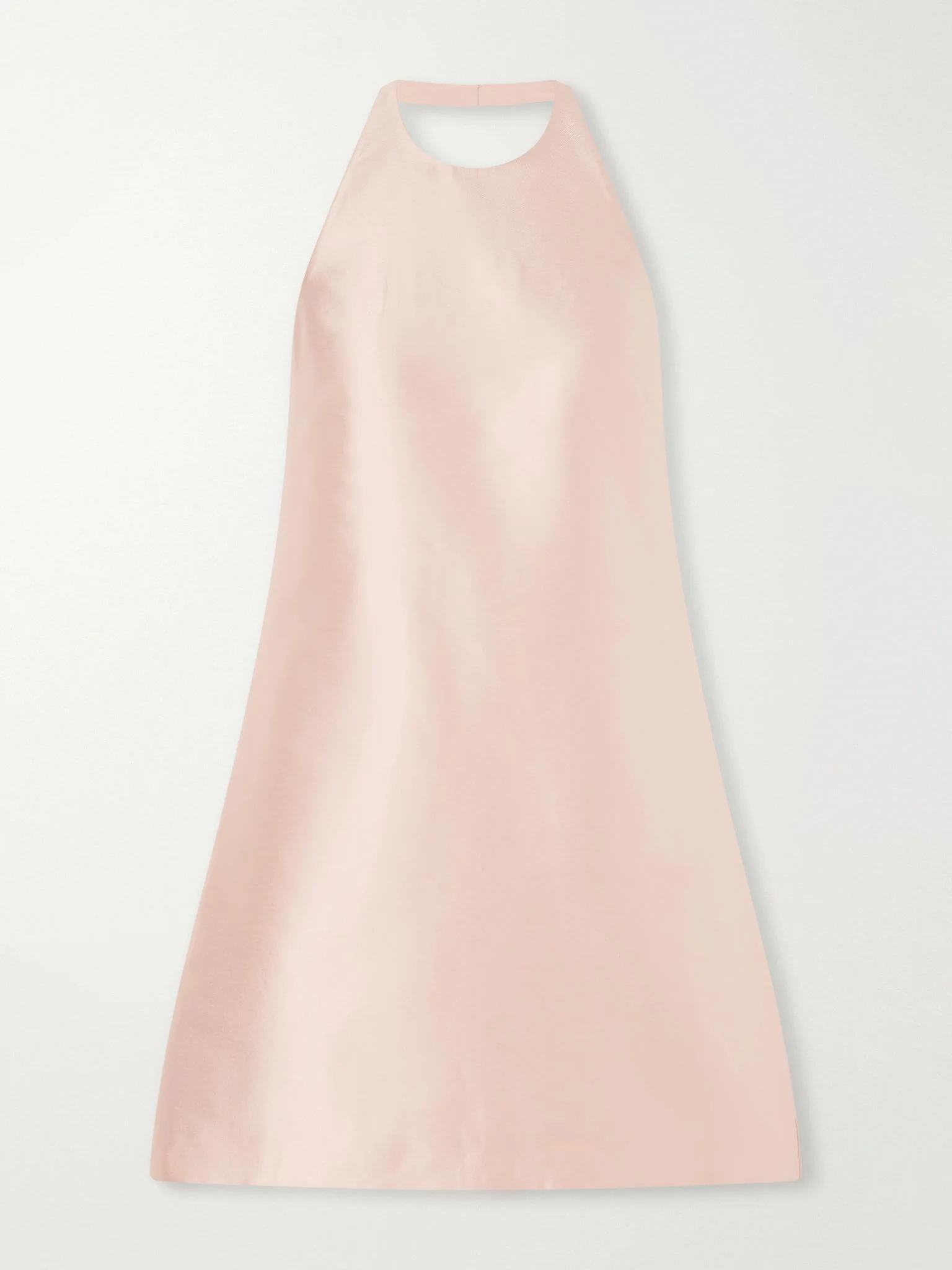 Pleated taffeta mini dress Pink - 1