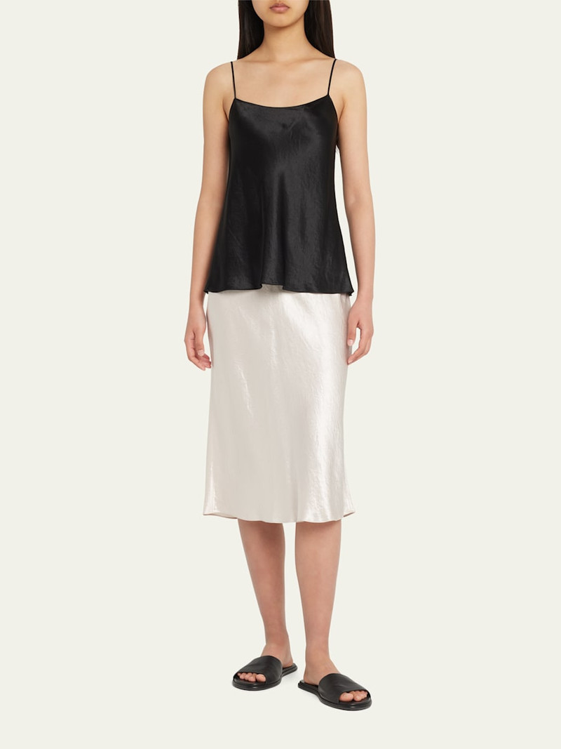 Vince Satin Slip Midi Skirt outlook