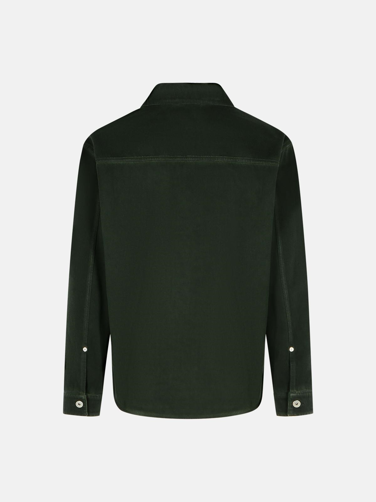 GREEN COTTON SHIRT - 3