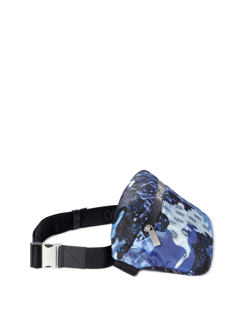Blue Camo Nylon Waistbag 3