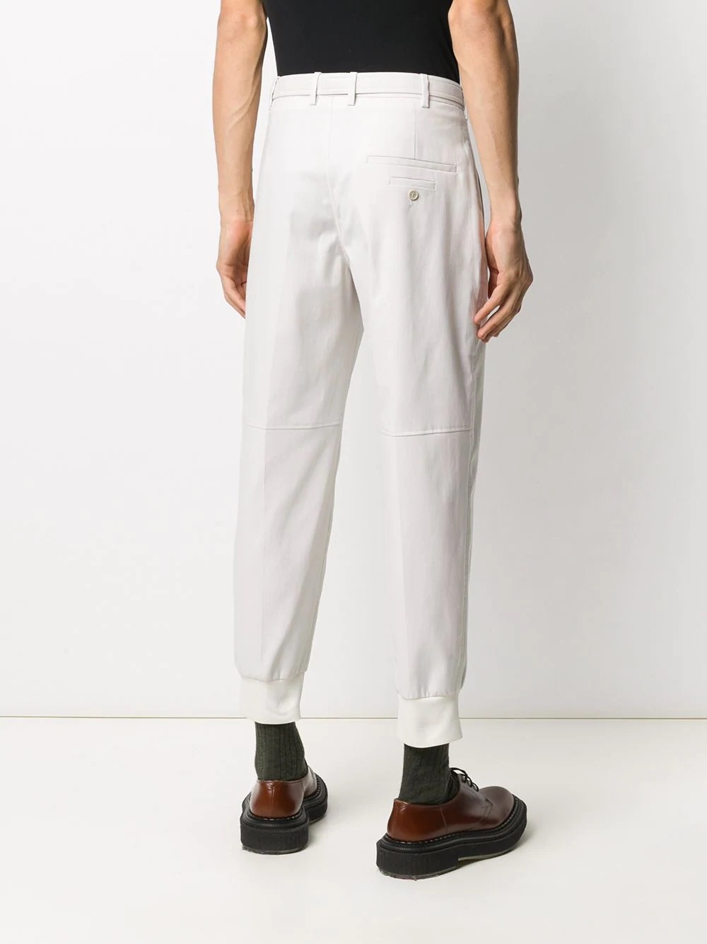 tailored tapered cuff trousers - 4