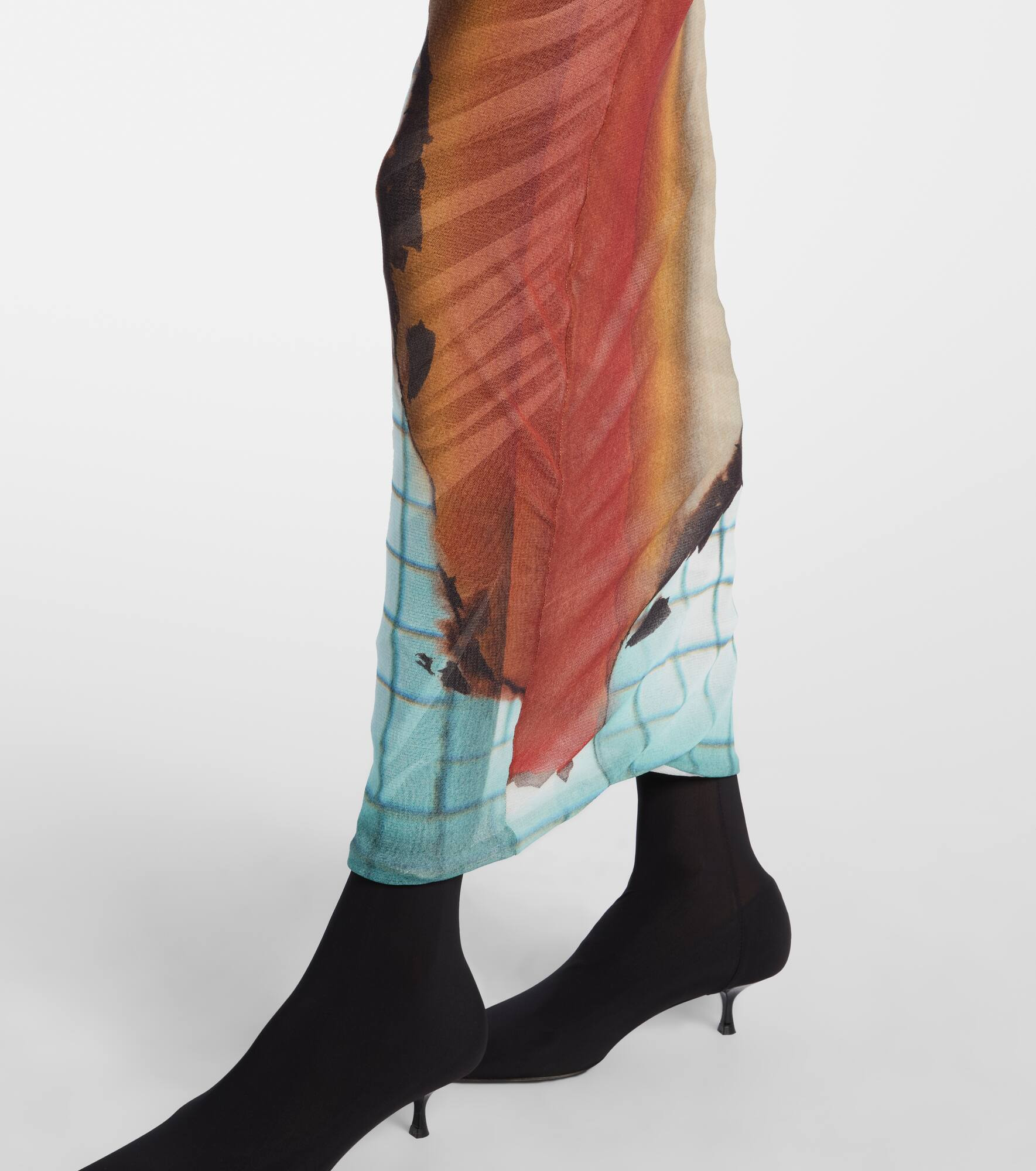 Fire tulle maxi skirt - 5