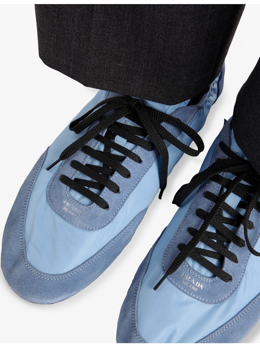 Collapse Re-Nylon and Suede Low-Top Trainers - 5