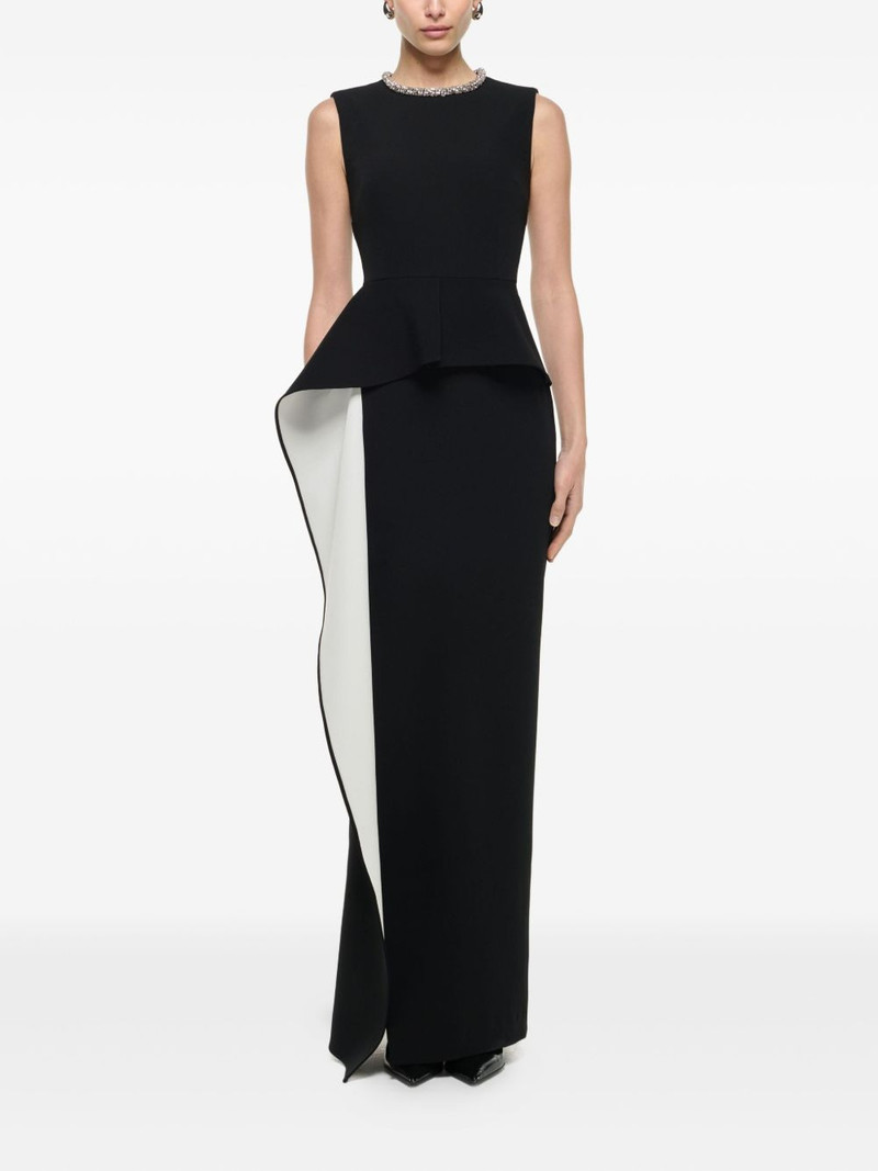 ROLAND MOURET peplum dress outlook