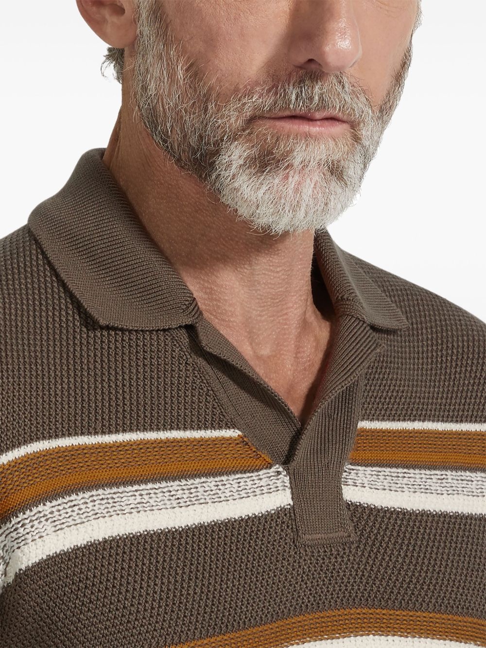 cotton-silk polo shirt - 5