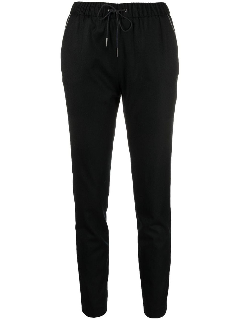 bead-detail drawstring trousers 1