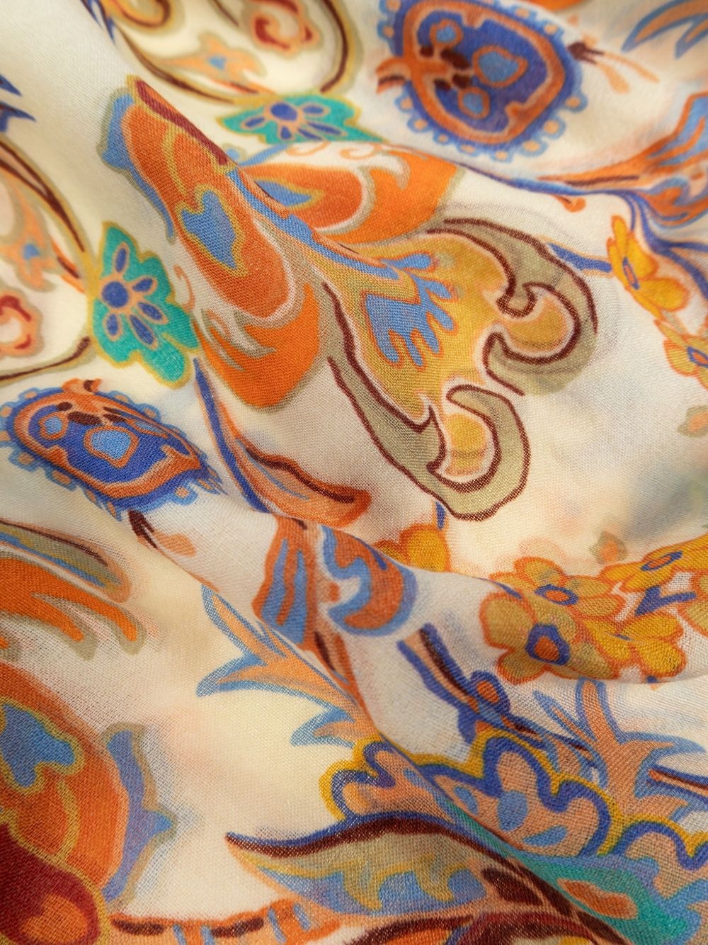 floral-print scarf - 4
