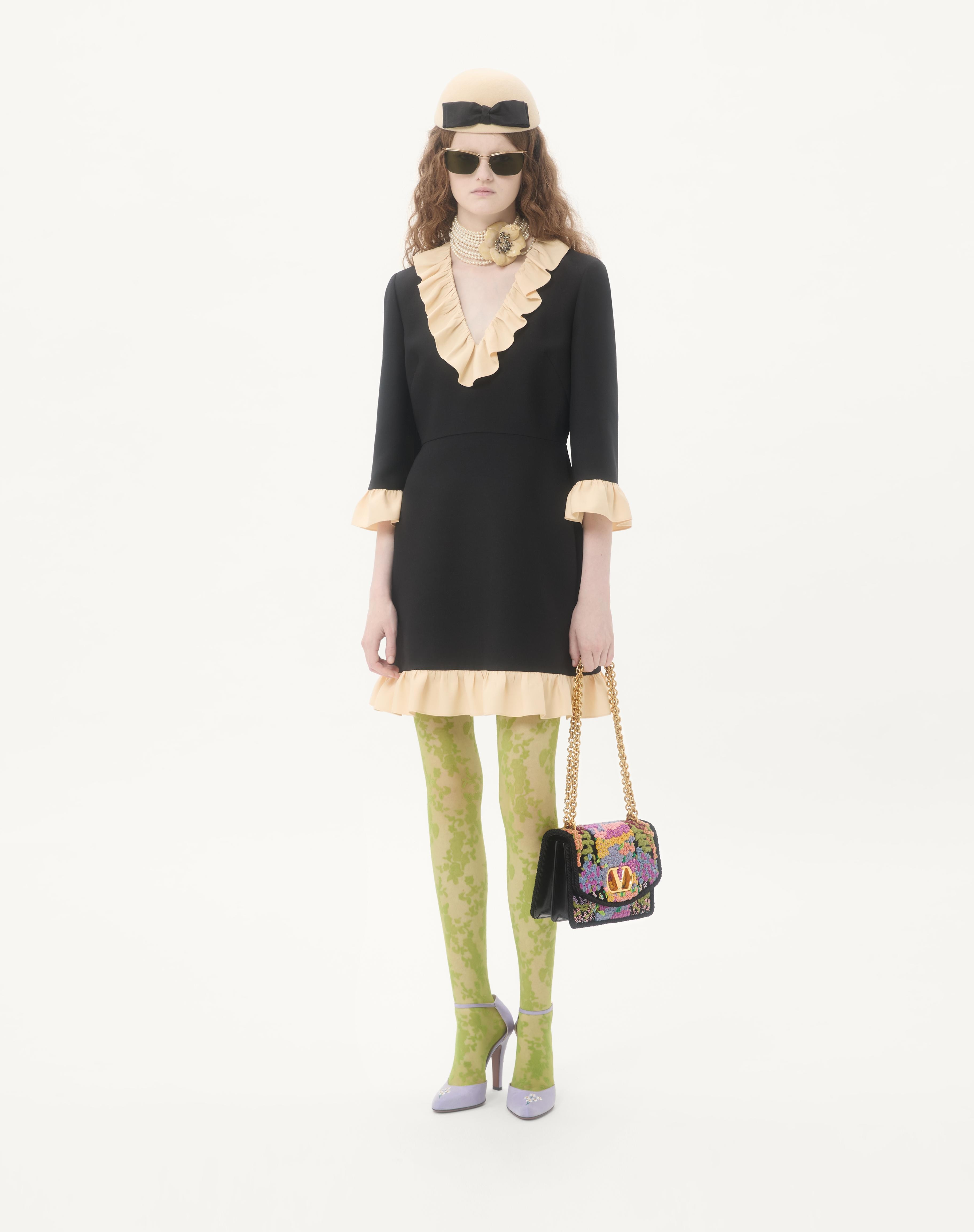 VALENTINO GARAVANI VAIN EMBROIDERED SHOULDER BAG - 2