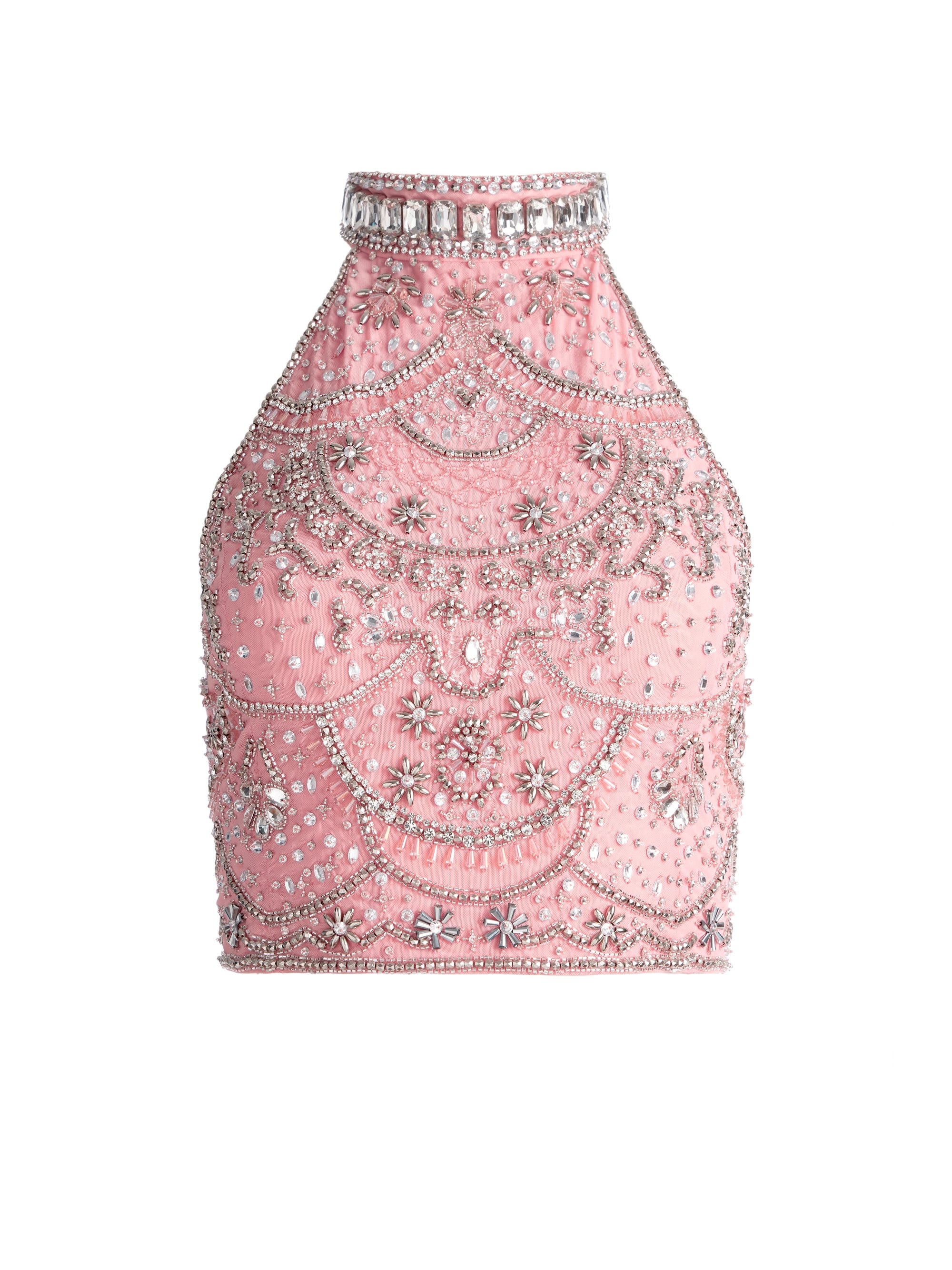 embellished high neck top