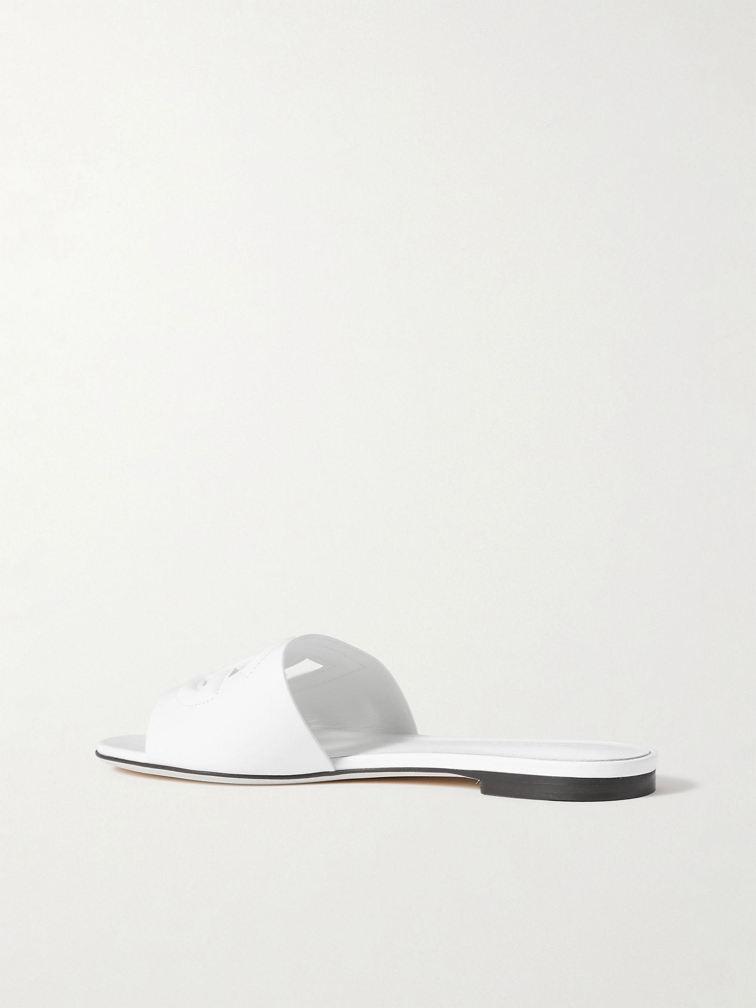 Bianca cutout leather slides White - 3