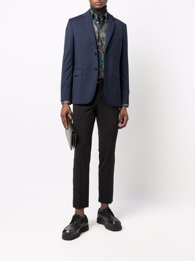 Paul Smith gingham-print blazer outlook