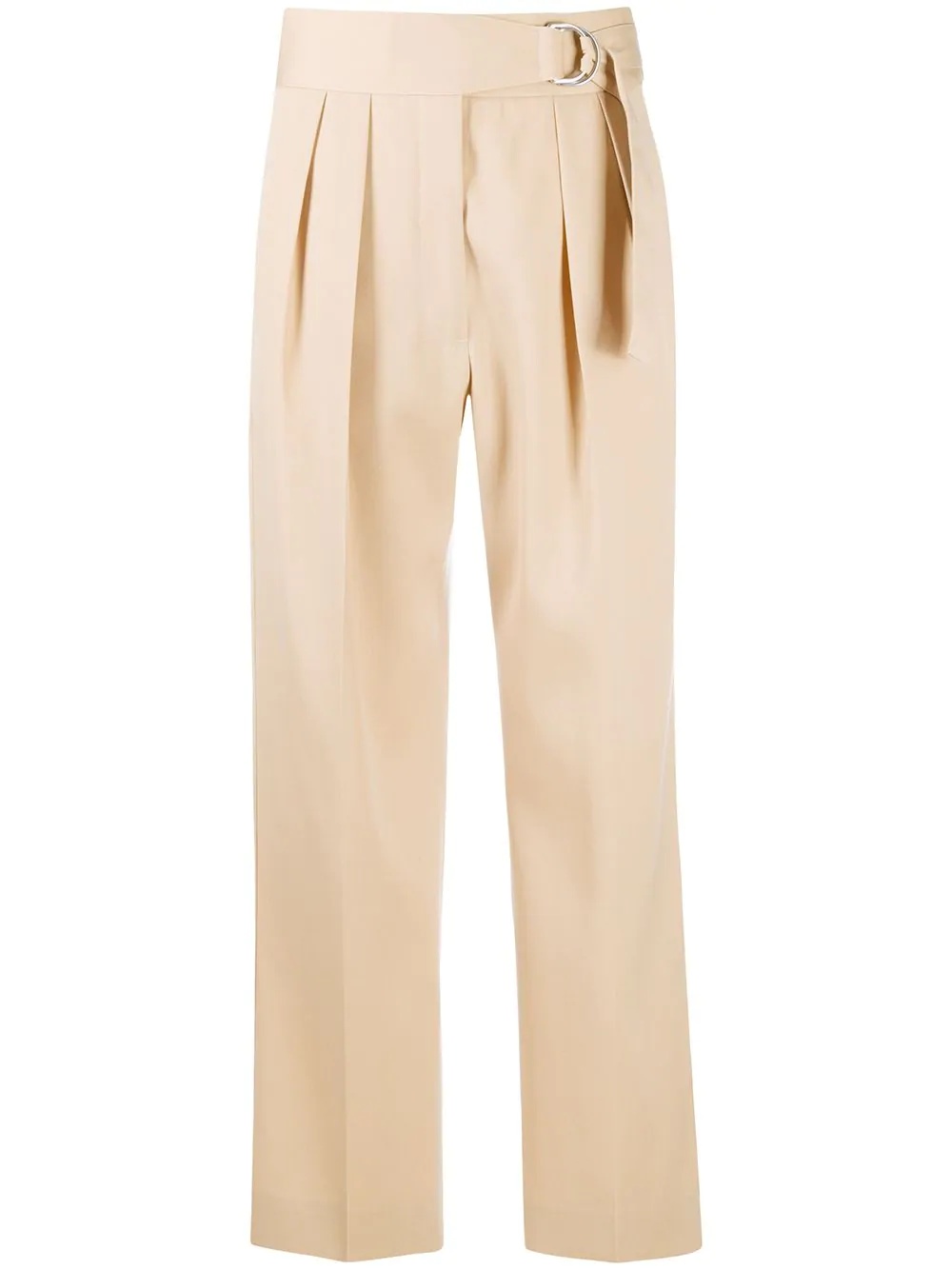 high-waist belted trousers - 1