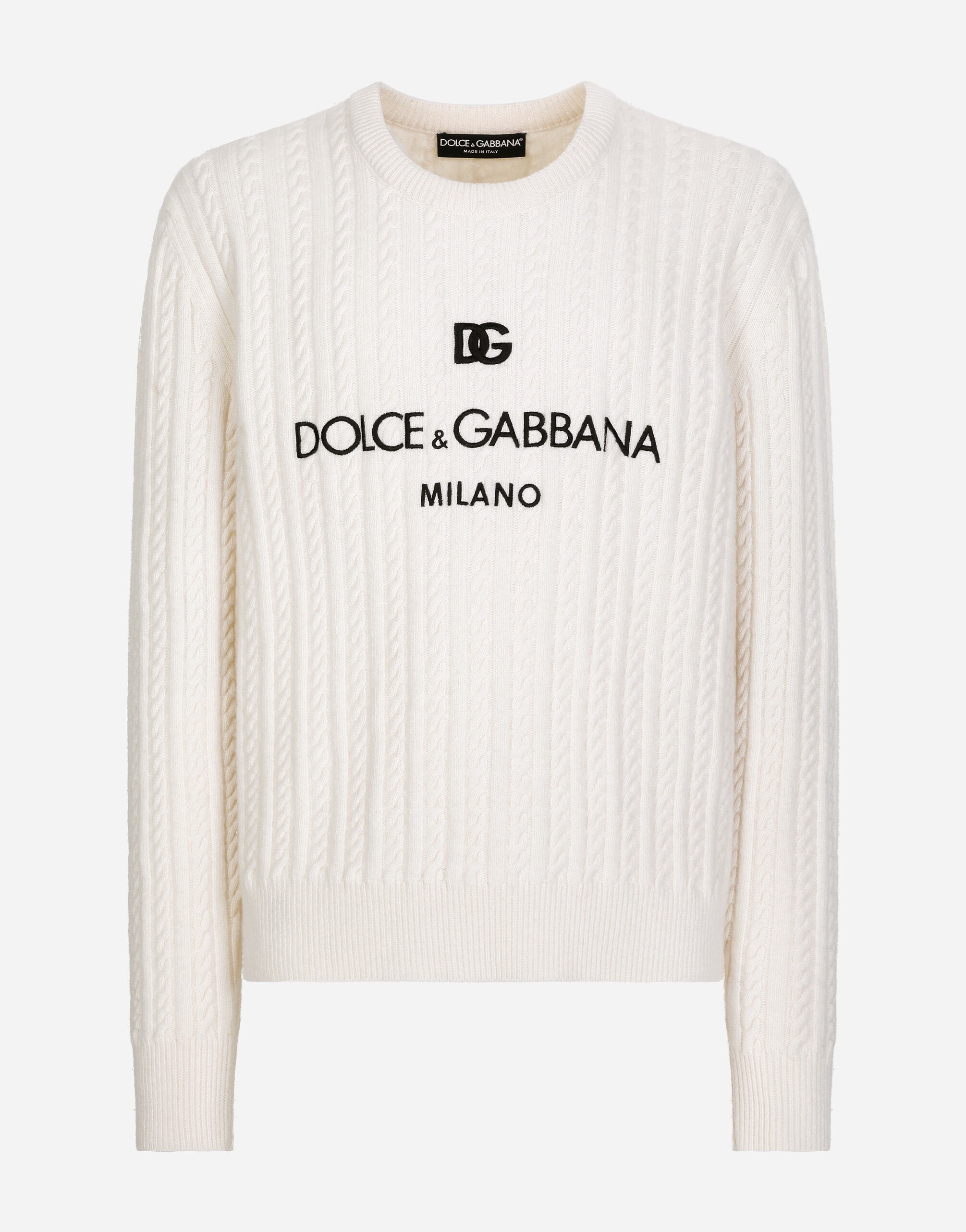 Mens Dolce & Gabbana multi Virgin Wool Logo-Tag Leggings