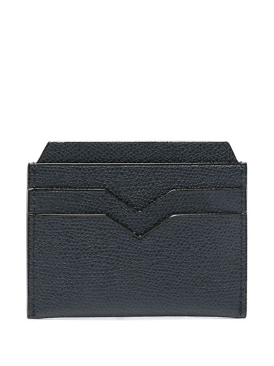 Valextra textured leather cardholder outlook