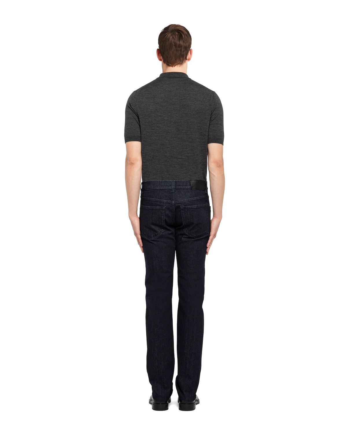 Stretch-denim five-pocket trousers - 4