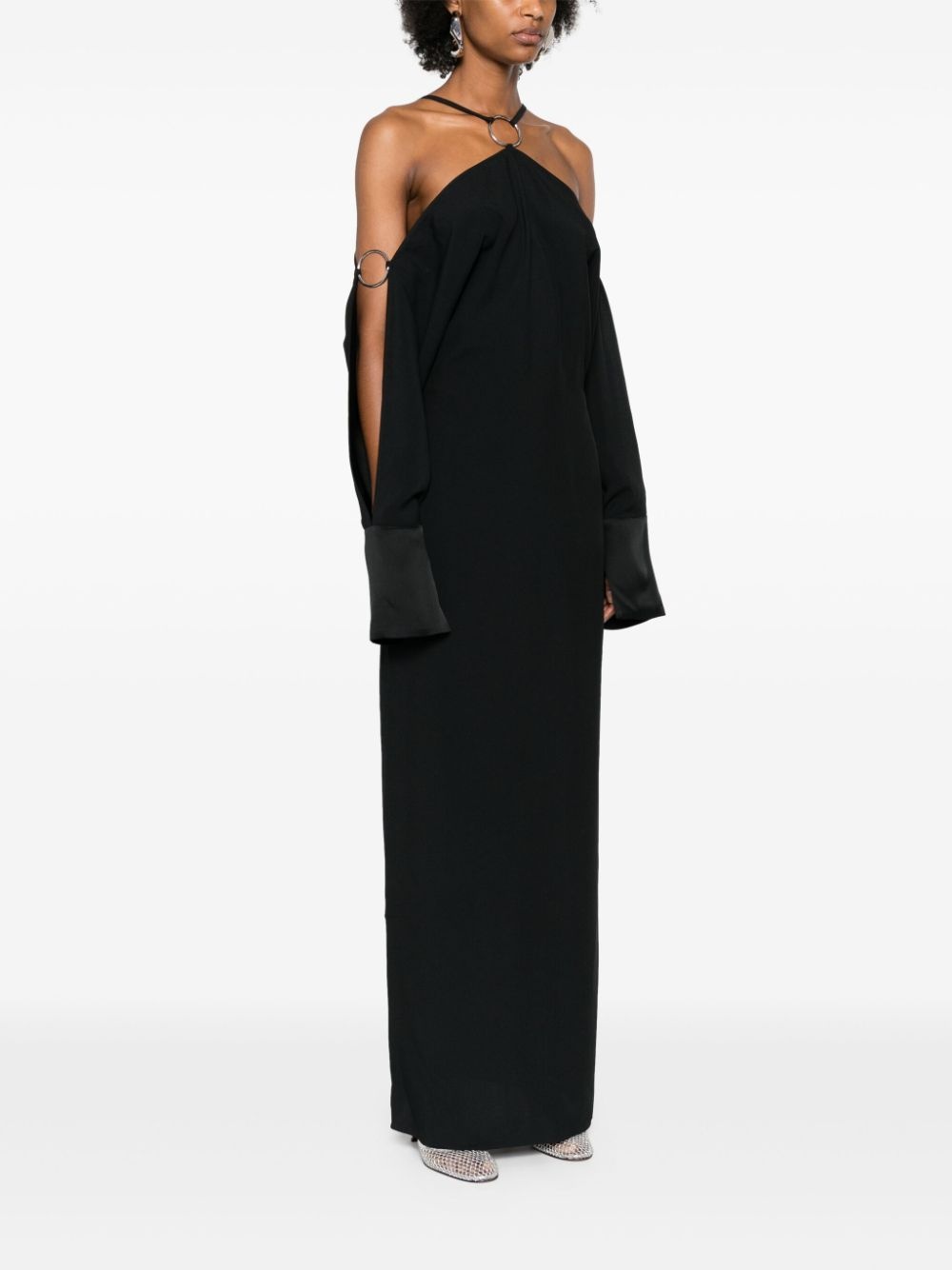 Volturno halterneck maxi dress - 5