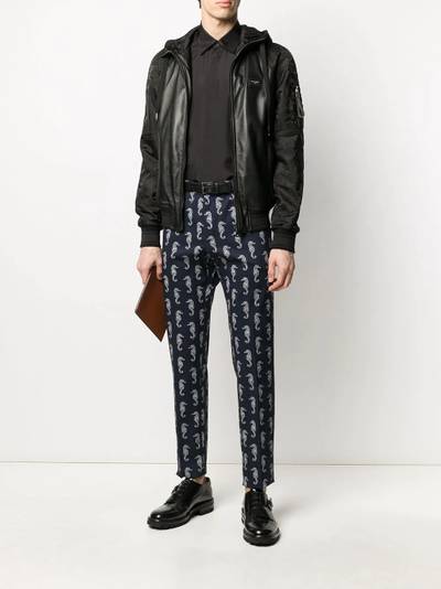 Dolce & Gabbana seahorse-print slim-fit trousers outlook