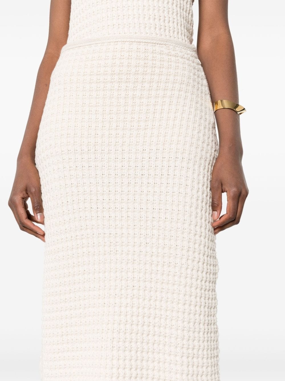 waffle-knit skirt - 5