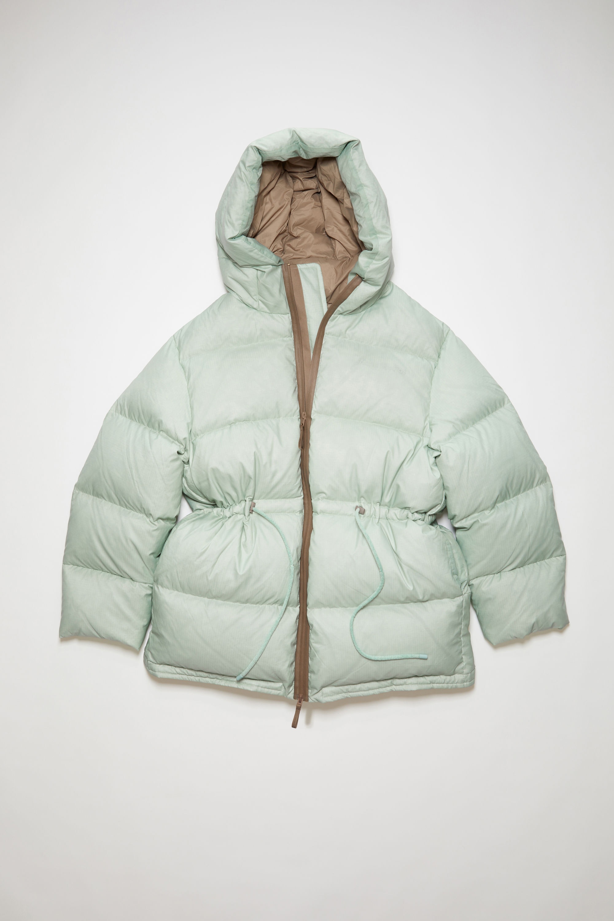 Hooded puffer jacket - Spearmint green - 1