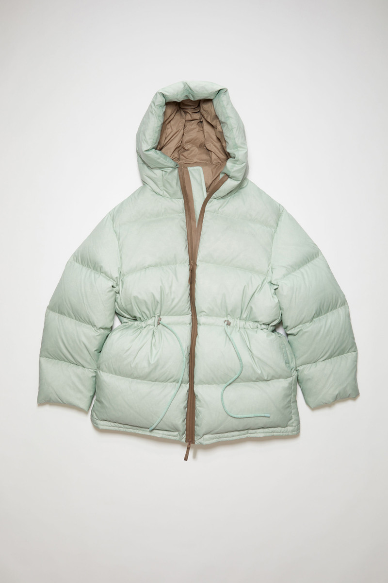 Hooded puffer jacket - Spearmint green 1