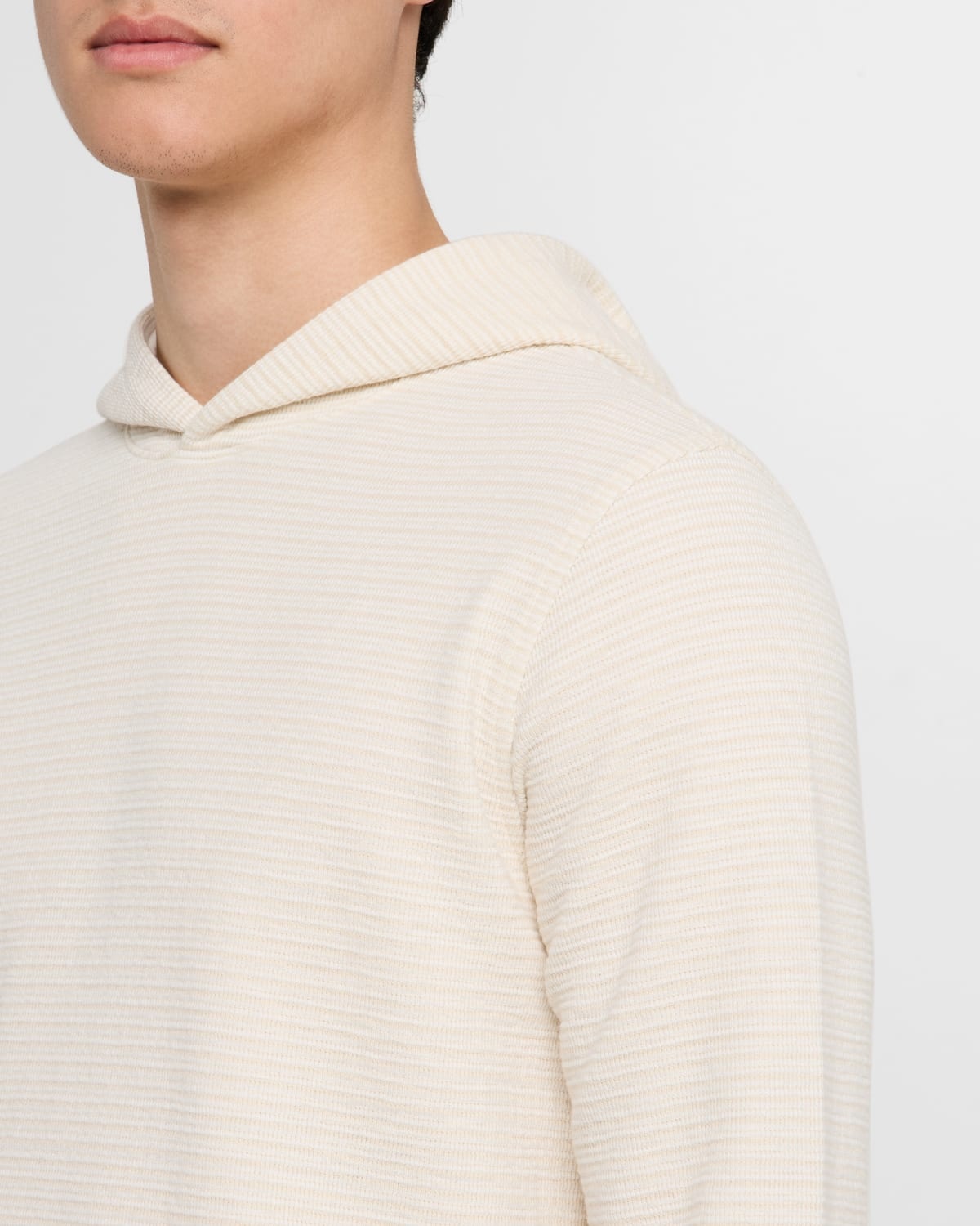Men's Double-Face Textured Hoodie - 5