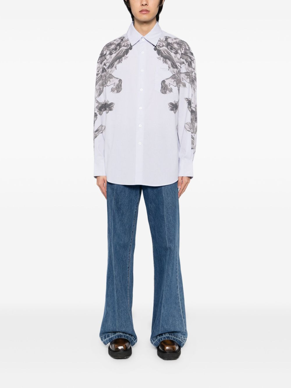 printed long-sleeves shirt - 2
