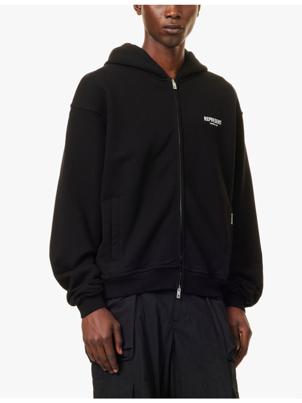 Owners Club brand-print relaxed-fit cotton-jersey hoody - 3