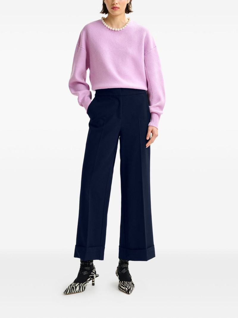 ESSENTIEL ANTWERP pressed-crease flared trousers outlook