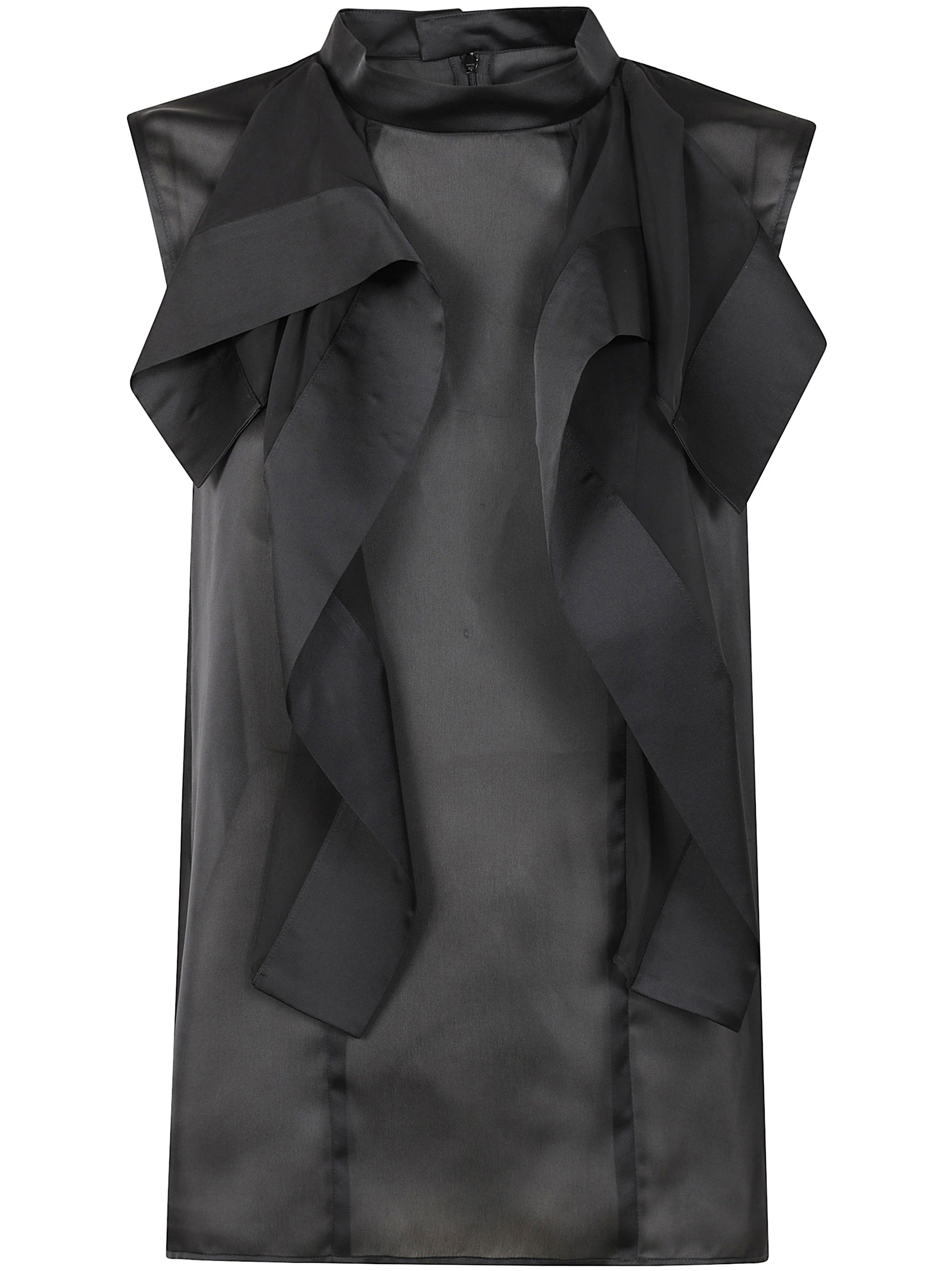 Sacai Women Satin X Chiffon Pullover - 4