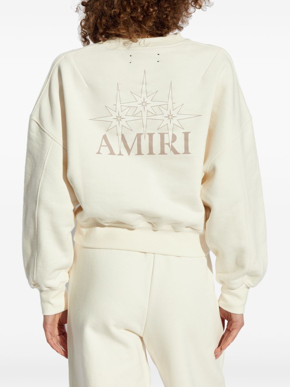 logo-print cotton sweatshirt - 4