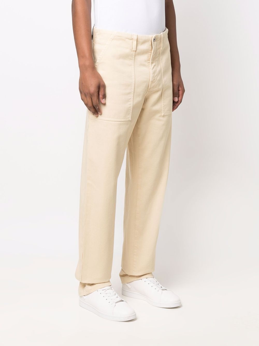 embroidered Cross straight-leg trousers - 3