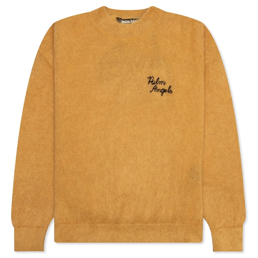 The Palm Intarsia Crewneck Sweater Yellow - 1