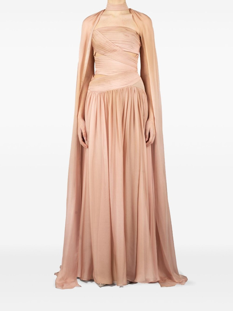 ELIE SAAB printed chiffon gown outlook