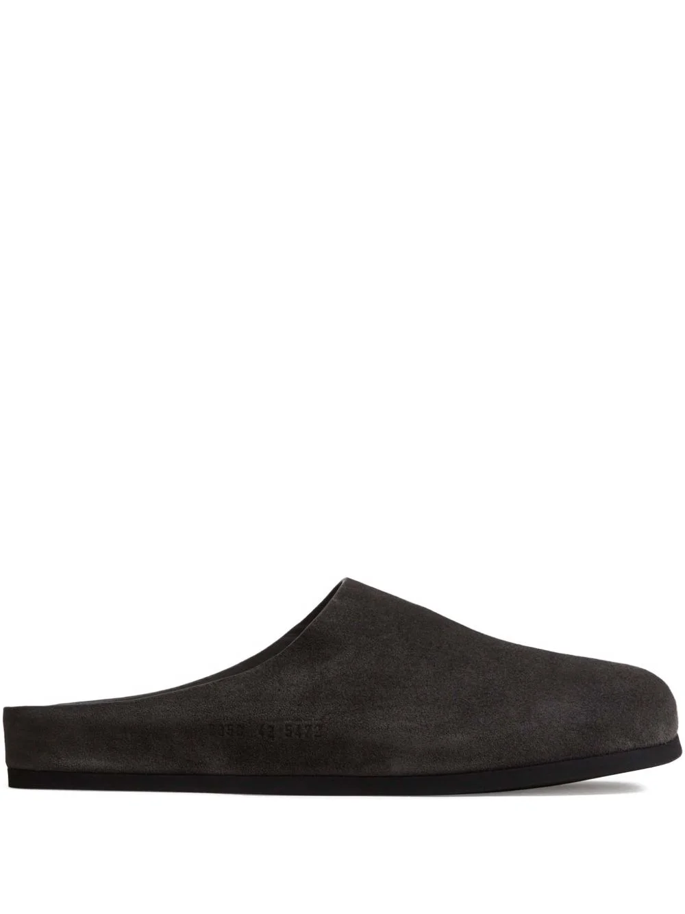 suede flat mules - 1