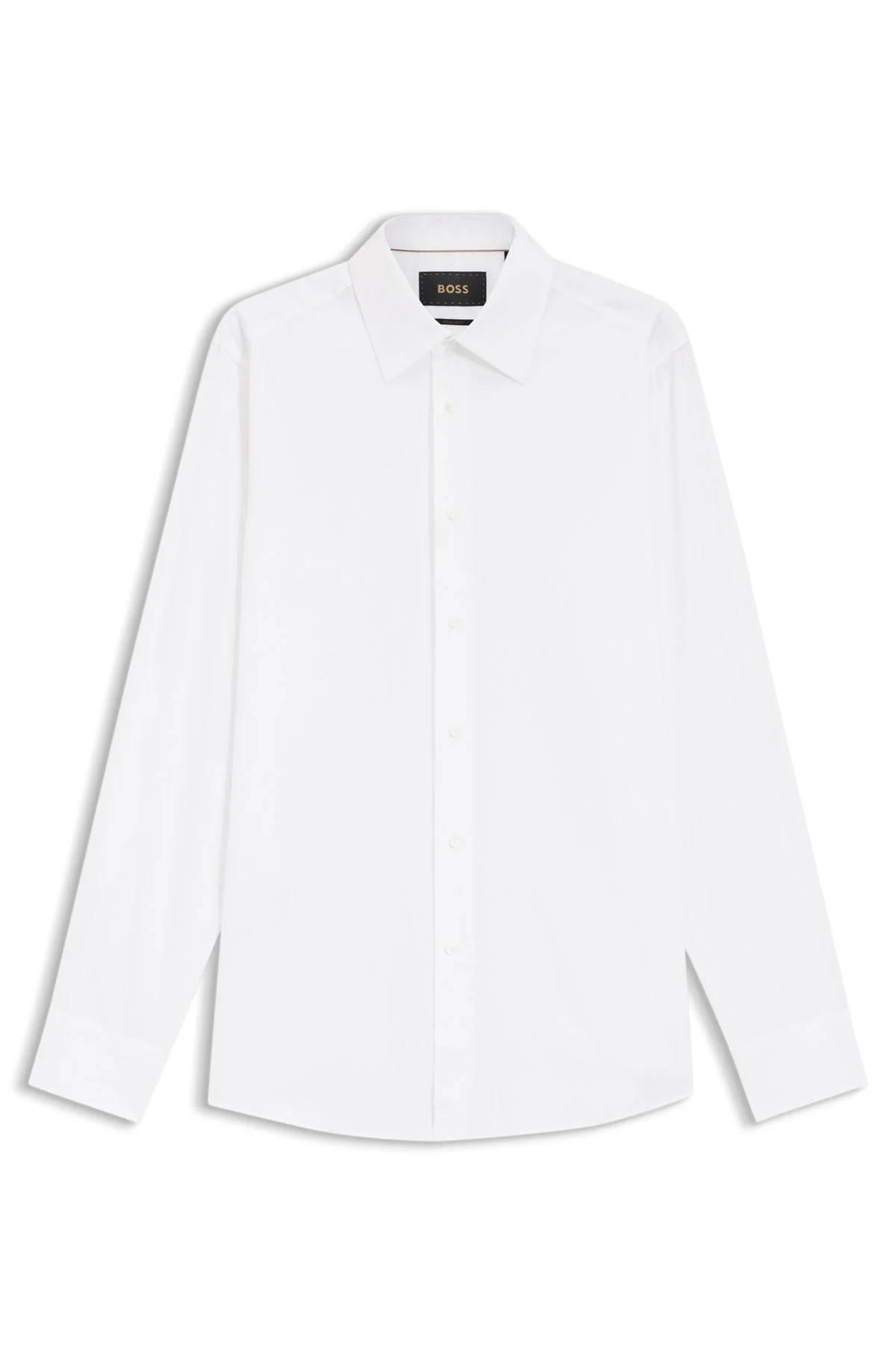 REGULAR-FIT SHIRT IN ITALIAN-MADE COTTON AND SILK - 1
