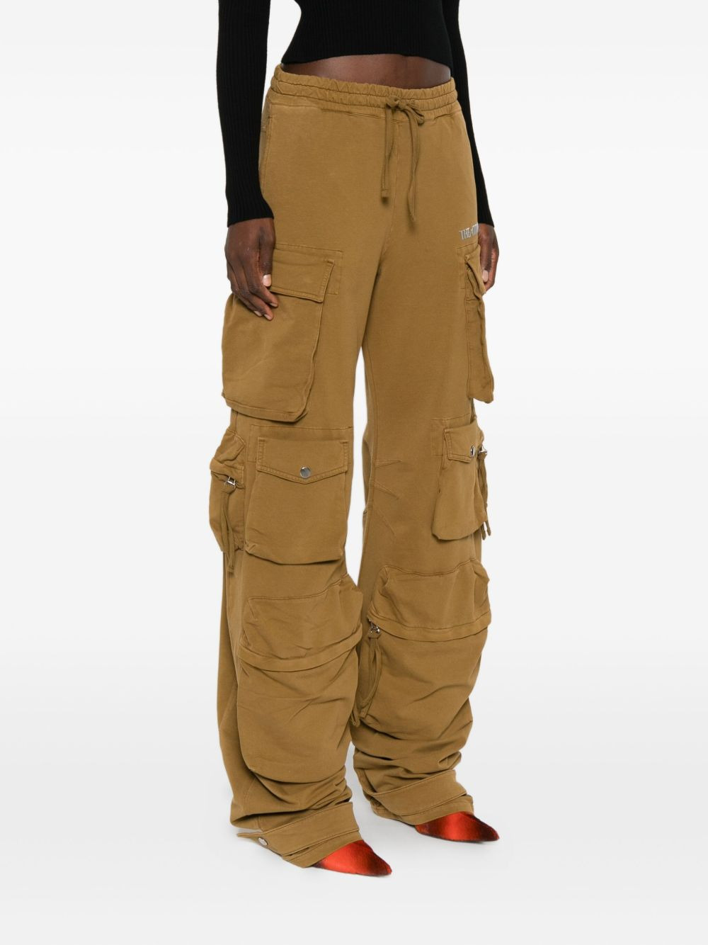 multi-pocket drawstring trousers - 3
